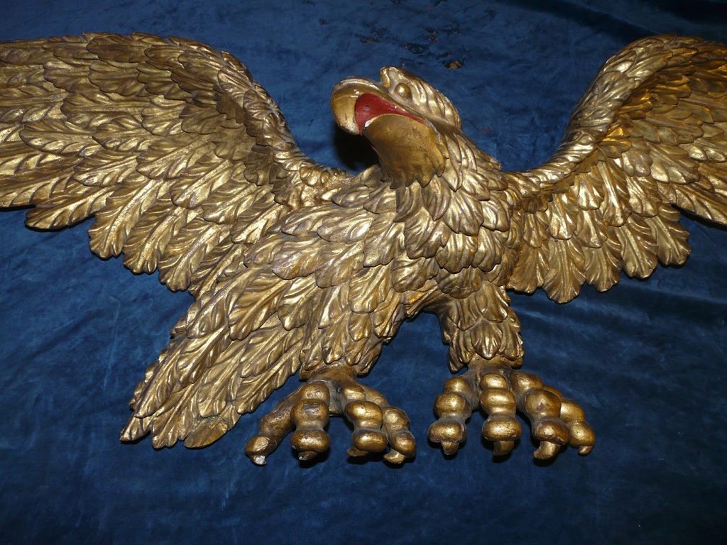 American-Federal-Carved-and-Gilt-wood-Eagle