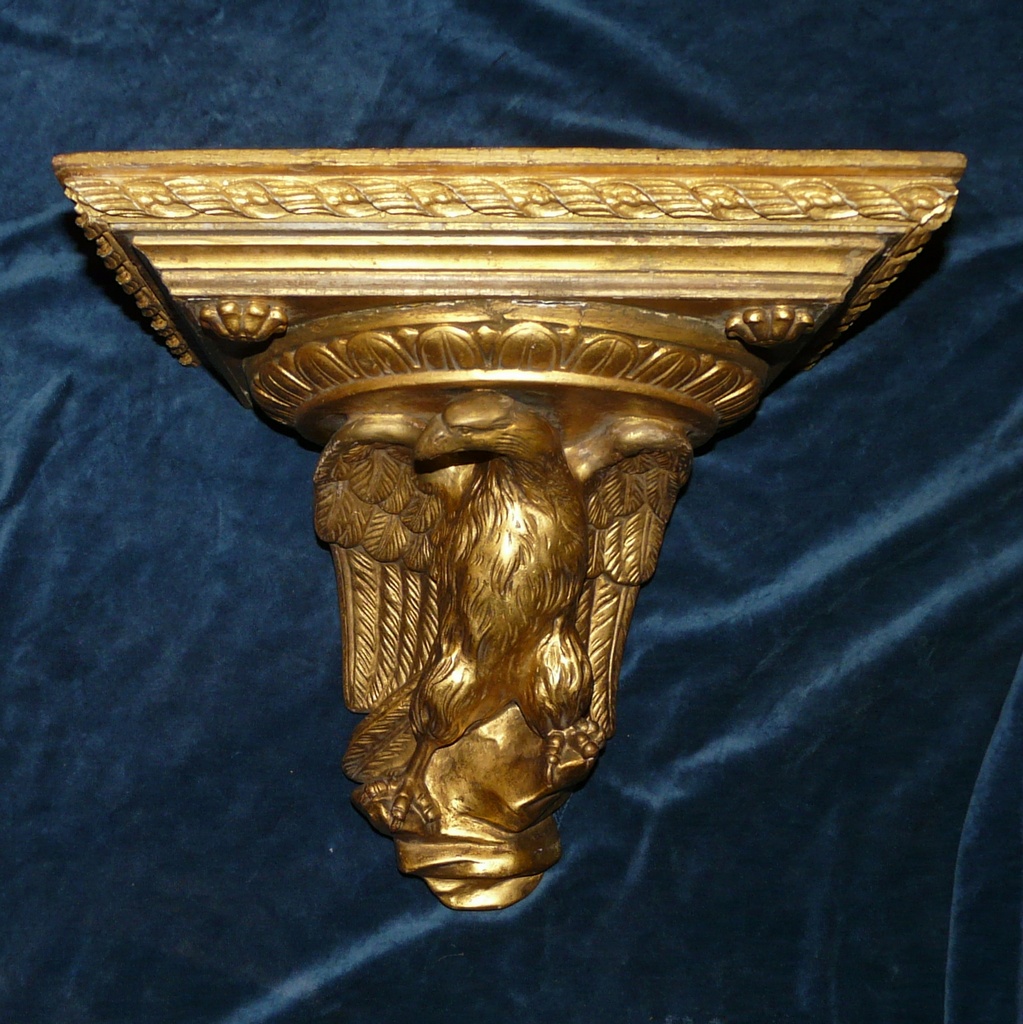 Plaster-and-wood-Eagle-Bracket
